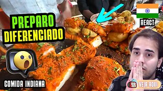 Esse VADA PAV INDIANO é realmente ÚNICO! Reagindo a COMIDAS DE RUA INDIANAS | Veja Aqui Reacts