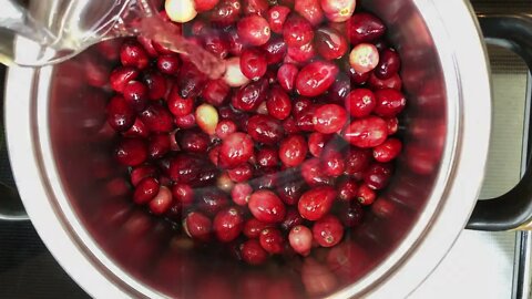 How to Make Cranberry Sauce from Fresh Cranberries. Perfect for a Thanksgiving Potluck! #shorts