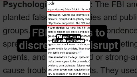 Part 1: Methods used by the FBI