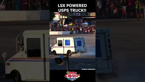 LS Postal - LSX Swapped USPS Truck Burnout and Donuts at #lsfest #lsswap #lsx #v8 #burnout #shorts