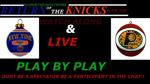 🔴 LIVE New York #Knicks VS THE #PACERS GAME PLAY BY PLAY & WATCH-ALONG #NBAFollowParty