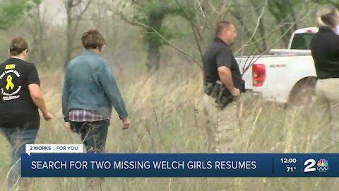 Search for two missing Welch girls resumes