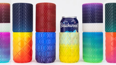 Satisfying 3D Printed Can Coozies