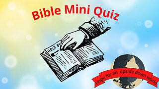 Books of the Bible Mini Quiz 1