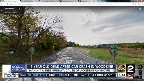 19-year-old dead after car crash in Woodbine