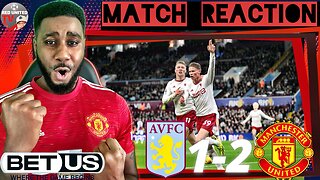 ASTON VILLA 1-2 MANCHESTER UNITED | FAN REACTION | Premier League - Ivorian Spice Reacts