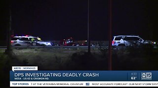 Deadly crash shuts down portion of US-60 in Mesa