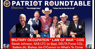 WWG1WGA LAW OF WAR Roundtable: Riccardo Bosi, Derek Johnson, COL Sellers, Aby & Bishop Jim O'Connor