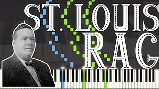 Tom Turpin - The St. Louis Rag 1903 (Saloon Ragtime Piano Synthesia)