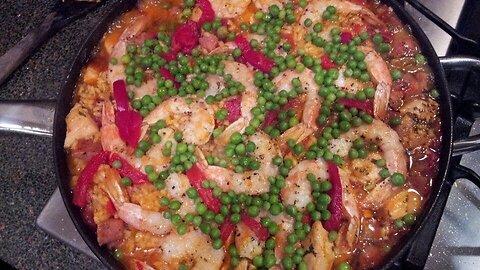 Homemade Shrimp & Chicken Paella