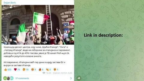 Italian people taking off EU flags and replacing them with Italian, EU threatens them