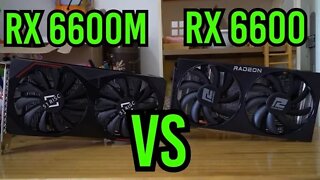 Melhor GPU do ANO ? RX 6600 VS 6600M !