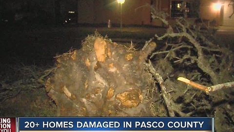 20+ homes damaged in Pasco County