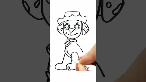 How to Draw and Paint Marshall from Paw Patrol for a Special June Festival"