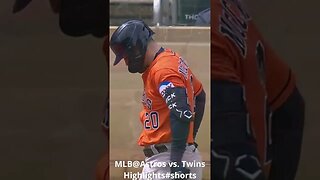 MLB@Astros vs Twins Highlights#shorts