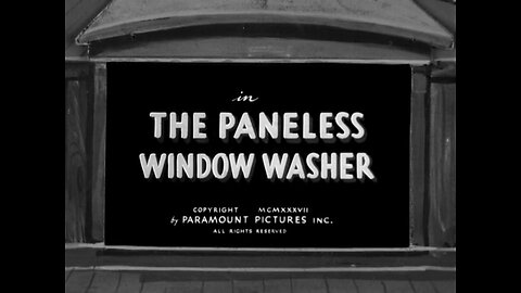 Popeye The Sailor - The Paneless Window Washer (1937)