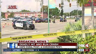 Deadly hit and run crash on Cape Coral Parkway Friday morning