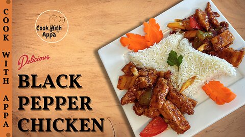Black Pepper Chicken / Chinese Black Pepper Chicken / Black Pepper Chicken Stir Fry #chinesefood