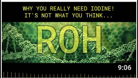 Why You Really Need Iodine! It's not what you think...