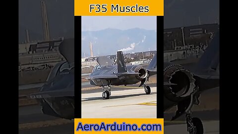 Fighter Jet F35 Stretching Muscles #Aviation #AeroArduino #Flying