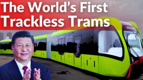 China's First Trackless 'Rail Bus'