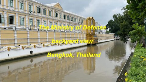 The Ministry of Defense backyard view in Bangkok, Thailand