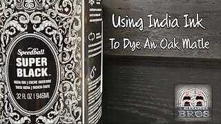 Using India Ink To Dye An Oak Fireplace Mantel #woodworking