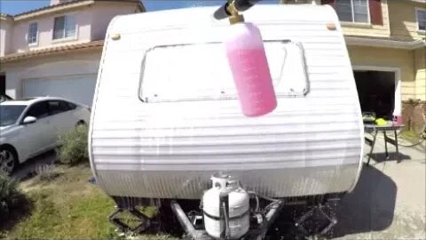 Wash a Trailer or RV with Foam Cannon Quick & Easy