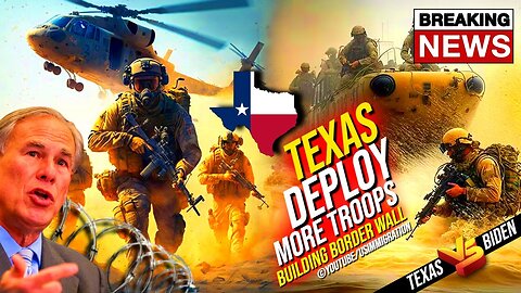BREAKING: Texas deploy more troops 🔥 Building Border Wall, Gov. Abbotts Press Conference. Civil War