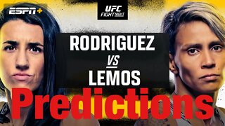 UFC Fight Night Rodriguez Vs Lemos Full Card Prediction