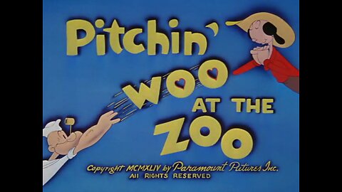 Popeye The Sailor - Pitchin' Woo At The Zoo (1944)