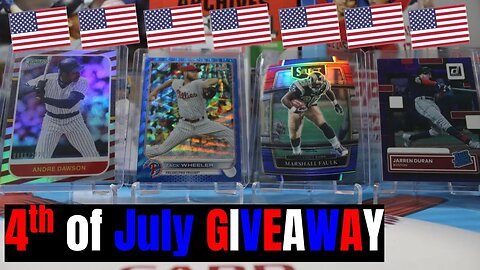 4th of July SPORTS CARD GIVEAWAY LIVE