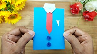 Father's Day Craft Ideas - How to Make Fathers Day Card | Handmade Crafts For School Projects