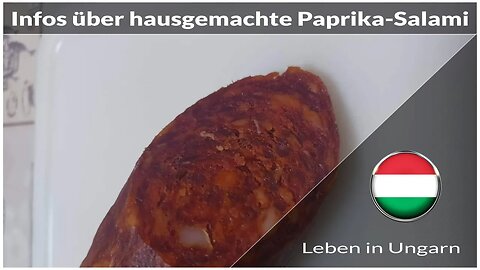 Infos über gute hausgemachte Paprika-Salami - Leben in Ungarn