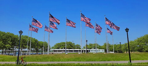 LIBERTY STAE PARK, 13 FLAGS FLYING