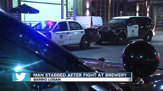Man stabbed in fight at Barrio Logan brewery