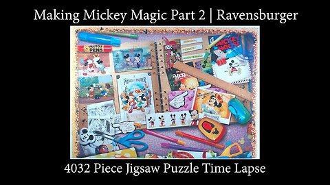 40,320 piece Making Mickey Magic Part 2 Time Lapse | Ravensburger Puzzle