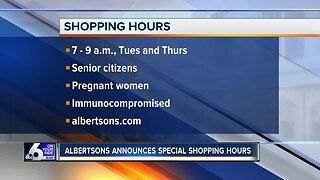 Albertsons announces special shopping hours for at-risk community members