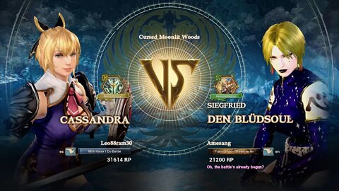 Cassandra (Leo88ram30) VS Den Blüdsoul (Amesang) (SoulCalibur™ VI: Online)