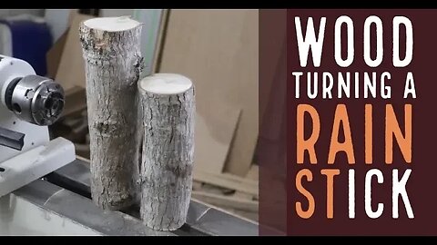 Wood Turning a Rain Stick