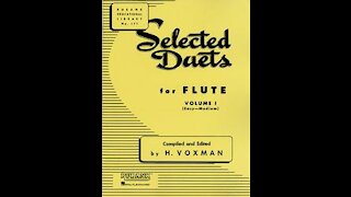 Michel Corrette (1707-1795), Menuet Italien, no. 5 from Rubank Selected Duets for Flute vol. 1