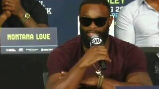Tyron Woodley leaves Jake Paul speechless during press conference