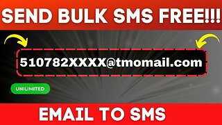 💢Email To SMS : How To Send Unlimited SMS From Email To Hit INBOX - [Bulk Email To SMS Sender]
