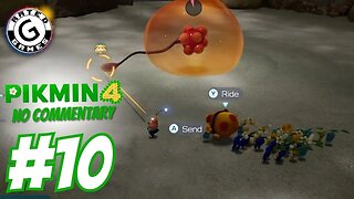 Pikmin 4 No Commentary - Part 10 - Secluded Courtyard and Foolix Boss Fight