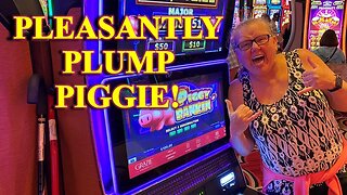 Slot Machine Play - Lock-it-Link, Piggie Bankin' - We Got a 'Pleasantly Plump' Piggie!
