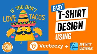 Easy T-Shirt Design with Vecteezy and Affinity Designer | Using Vector Graphics for Print on Demand