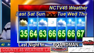 NCTV45’S LAWRENCE COUNTY 45 WEATHER SATURDAY OCTOBER 29 2022 PLEASE SHARE
