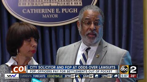 City Solicitor and Baltimore FOP at odds over lawsuit settlements