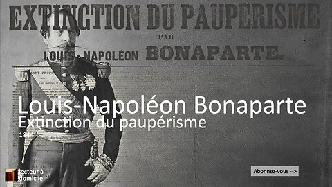 Extinction du paupérisme - Chapitre IV - Louis-Napoléon Bonaparte (1844)