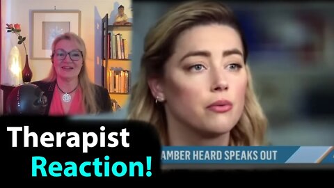 THERAPIST REACTION! Amber Heard Interview Part 1#amberinterview #johnnydepp #amberheard #narcissist